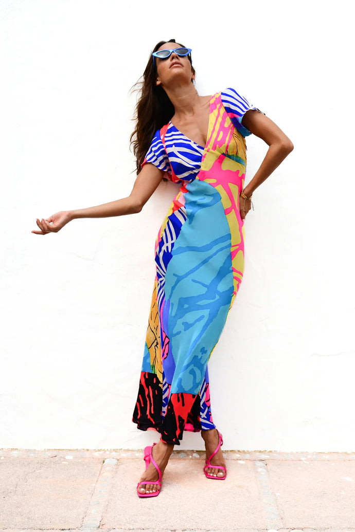 Mercy Delta Stewart Dress in Fragmented Landscape