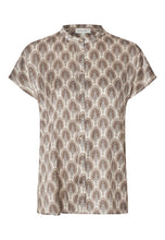 Load image into Gallery viewer, Dea Kudibal VidaDEA Blouse with wing sleeve in Conifer Taupe

