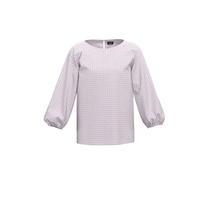 Emme Racemo Print Top Lilac