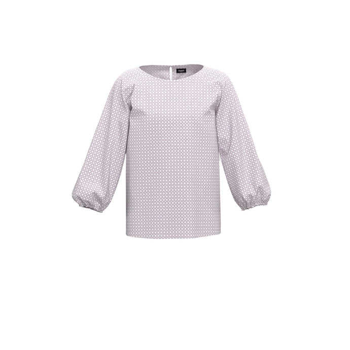 Emme Racemo Print Top Lilac
