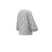 Load image into Gallery viewer, Emme Racemo Print Top Blue
