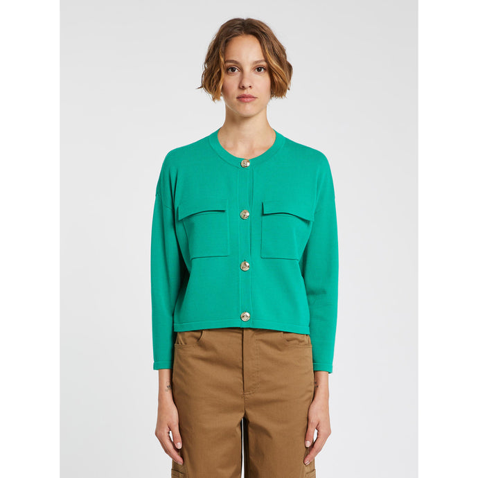 iBlue Descal Boxy Jacket in Green