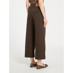 Marella Velain Wide-Leg Jeans in Brown