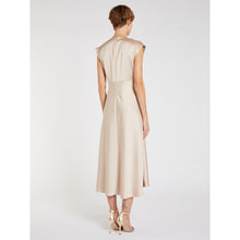 Load image into Gallery viewer, Marella Divas Satin Dress in Natural
