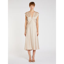 Load image into Gallery viewer, Marella Divas Satin Dress in Natural
