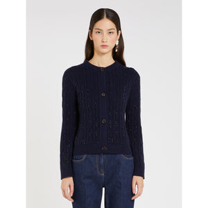 Marella Digital Cardigan in Navy