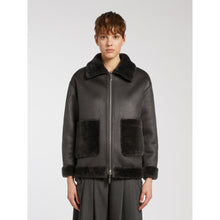Load image into Gallery viewer, Marella Fresa Faux-Fur Jacket in Dark Grey
