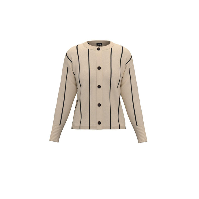Emme Palmira Cardigan in White/Black