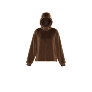 Emme Topaz Faux-Fur Jacket in Brown