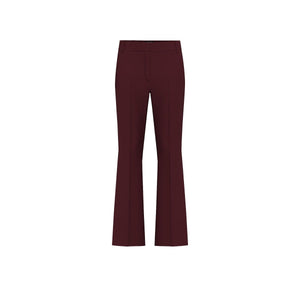 Emme Flare Trousers in Bordeaux