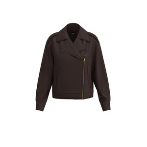 Marella Nurse Coat in Dark Brown