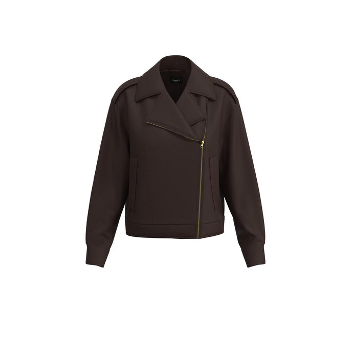 Marella Nurse Coat in Dark Brown