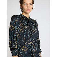 Load image into Gallery viewer, Marella Fulcro Long Shirt Dress in Navy Pebble Print
