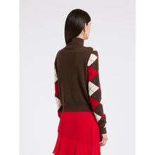 Load image into Gallery viewer, Marella Zucca High-Neck Sweater in Red Inlay
