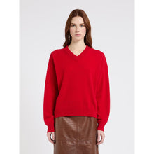 Load image into Gallery viewer, Marella Buono V-Neck Jumper in Red
