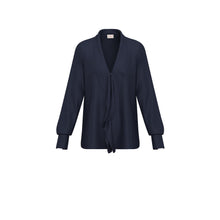 Load image into Gallery viewer, Emme Aggravi Blouse in Navy
