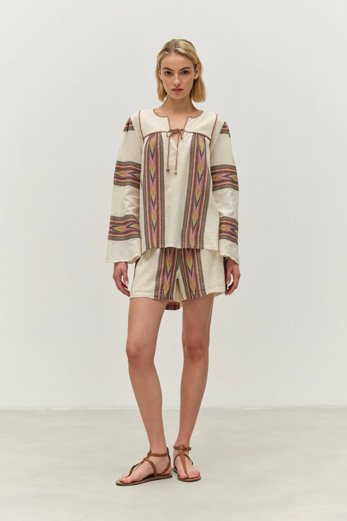 Devotion Twins Symmetry Blouse in Cream