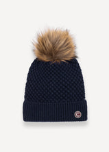 Load image into Gallery viewer, Colmar Moss Stitch Hat with Pom-Pom

