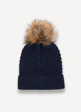 Load image into Gallery viewer, Colmar Moss Stitch Hat with Pom-Pom
