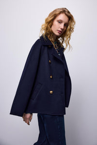 Summum Navy Pea Coat