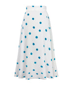 Load image into Gallery viewer, Edeline Lee Cross Skirt in White/Blue
