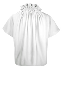 Edeline Ruff Blouse in Ivory