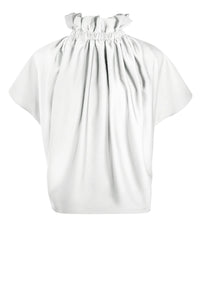 Edeline Ruff Blouse in Ivory