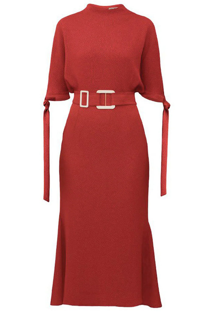 Edeline Pedernal Dress in Carmine