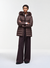 Load image into Gallery viewer, Colmar A-Line Down Jacket with Faux Fur
