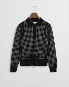 Gant Houndstooth Jacquard Polo