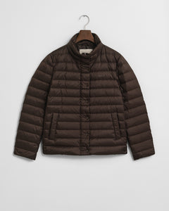 Gant Light Down Jacket in Dark Brown