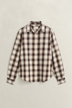 Load image into Gallery viewer, Gant Checked Flannel Shirt in Deep Brown
