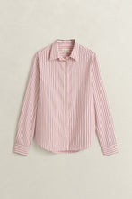 Load image into Gallery viewer, Gant Classic Poplin Striped Shirt in Deep Grape Purple
