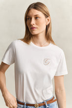 Load image into Gallery viewer, Gant Script T-Shirt in Eggshell
