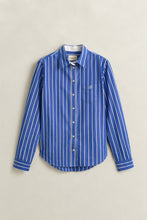 Load image into Gallery viewer, Gant Classic Poplin Stripe Shirt in Royal Blue
