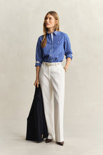 Load image into Gallery viewer, Gant Classic Poplin Stripe Shirt in Royal Blue
