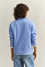 Load image into Gallery viewer, Gant Shiled Half-Zip Sweater in Hydrangea Blue
