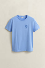 Load image into Gallery viewer, Gant Script T-Shirt in Hydrangea Blue
