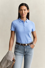 Load image into Gallery viewer, Gant Slim Shield Pique Polo in Hydrangea Blue
