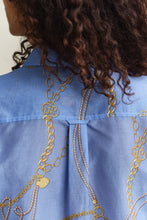 Load image into Gallery viewer, Gant Printed Long-Sleeve Shirt in Hydrandea Blue
