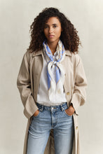 Load image into Gallery viewer, Gant Chain Print Scarf in Hydrangea Blue
