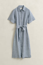 Load image into Gallery viewer, Gant Striped Shirt Dress in Evening Blue
