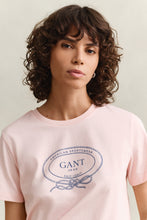 Load image into Gallery viewer, Gant Graphic Print T-Shirt in Apricot Pink
