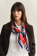 Load image into Gallery viewer, Gant Nautical Stripe Print Scarf in Perfect Red
