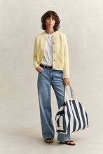 Load image into Gallery viewer, Gant Knit Cardigan in Vanilla Yellow
