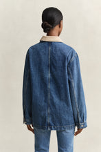 Load image into Gallery viewer, Gant Denim Spring Decker Jacket in Mid Blue
