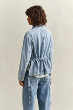 Load image into Gallery viewer, Gant Denim Jacket with Tie Deatil in Light Blue
