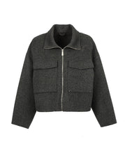 Load image into Gallery viewer, OakWood Gigi Wool Jacket in Anthracite
