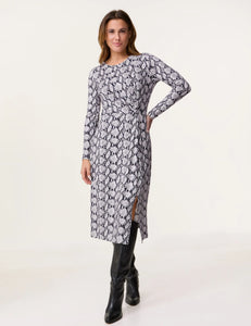 GERRY WEBER Jersey Midi Dress in Lizard Print