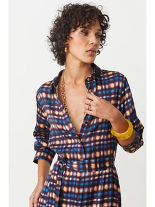 Suncoo Cecily Dress in Navy